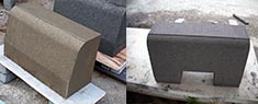Curb Stone Making Machine making the best curb stone shape , better than manual molds