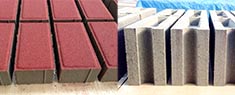Colored Paver and Solid Concrete Block