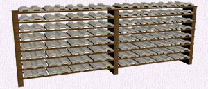 Wooden Rack for concrete roof production - Super Sonic Mch