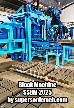 Super Sonic Machinery, Manufacturing of Machines for the Concrete Industry. Automatic Paving Machine, Automatic Brick Machine, Semi-Automatic Roof Tile Machine, Automatic Curb Machine, Sand Washing Machine, etc. Contact: Telp/WhatsApp: +62.811313603