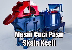 mesin cuci pasir skala kecil